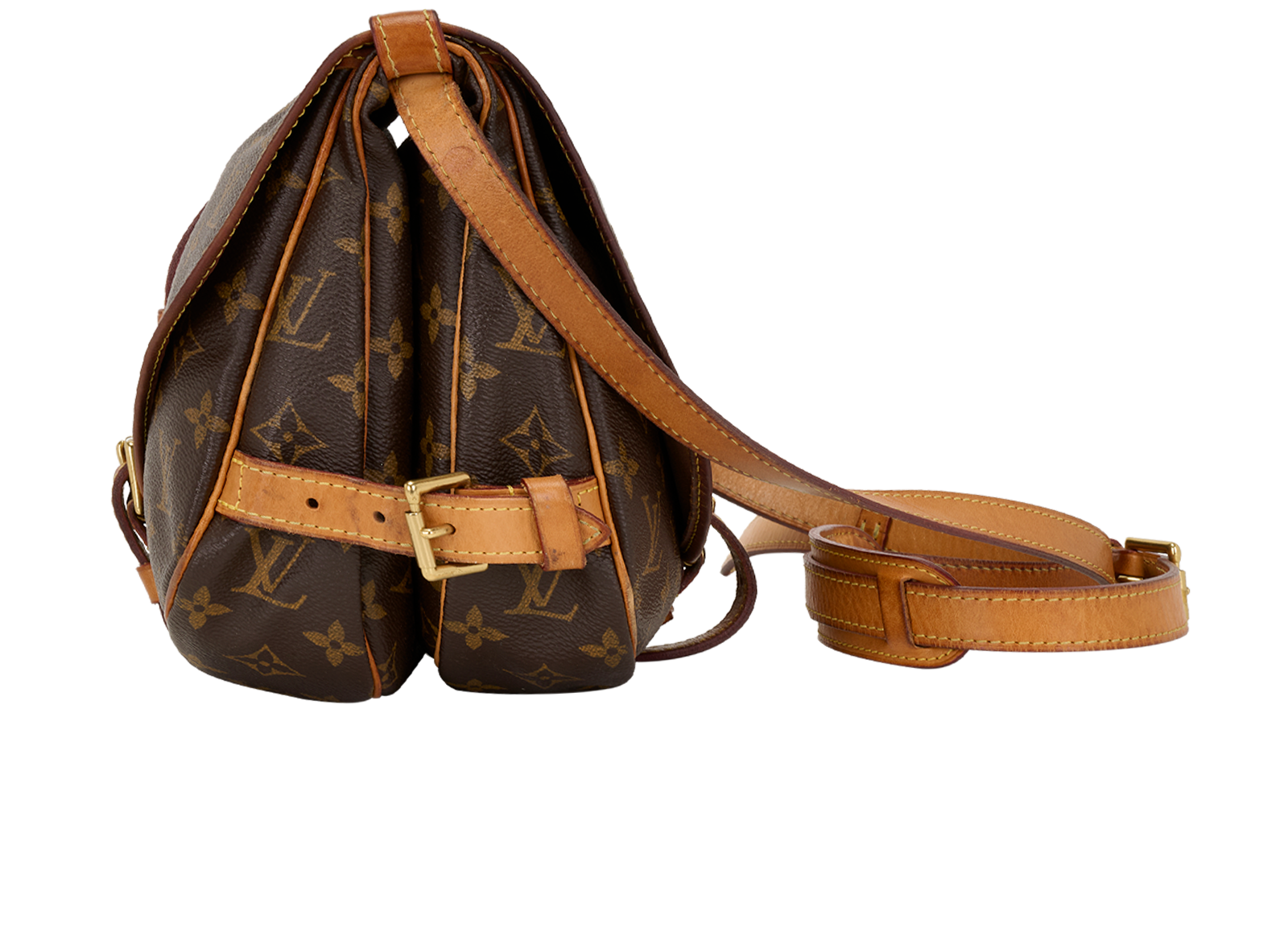 Saumur, &pound;395, Handbags, Brown, Canvas, Bottom view